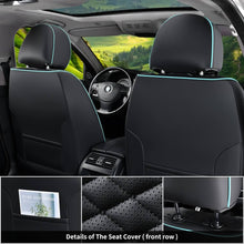 Load image into Gallery viewer, 5 Seats Coverado Car Leather Seat Covers Fashion Front and Rear Leatherette Full Set Water Resistant Universal Fit