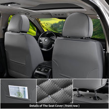 Load image into Gallery viewer, 5 Seats Coverado Car Leather Seat Covers Fashion Front and Rear Leatherette Full Set Water Resistant Universal Fit