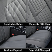 Load image into Gallery viewer, Coverado Leather Front and Back Seat Covers Fashion Water Resistant Auto Seat Protectors Universal Fit