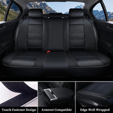 Load image into Gallery viewer, Coverado Car Front and Back Seat Covers Faux Leather Stylish Breathable Auto Seat Protectors Universal Fit