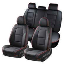 Load image into Gallery viewer, Coverado Car Front and Back Seat Covers Faux Leather Stylish Breathable Auto Seat Protectors Universal Fit