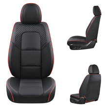 Load image into Gallery viewer, Coverado Car Front and Back Seat Covers Faux Leather Stylish Breathable Auto Seat Protectors Universal Fit