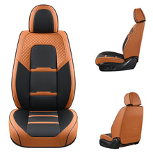 Load image into Gallery viewer, Coverado Car Front and Back Seat Covers Faux Leather Stylish Breathable Auto Seat Protectors Universal Fit