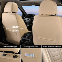 Load image into Gallery viewer, 5 Seats Coverado Car Seat Covers Full Set Premium Leather Front Rear Auto Seat Protectors Universal Fit