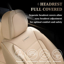 Load image into Gallery viewer, 5 Seats Coverado Car Seat Covers Full Set Premium Leather Front Rear Auto Seat Protectors Universal Fit