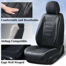 Load image into Gallery viewer, 5 Seats Coverado Car Seat Covers Full Set Premium Leather Front Rear Auto Seat Protectors Universal Fit