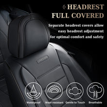 Load image into Gallery viewer, 5 Seats Coverado Car Seat Covers Full Set Premium Leather Front Rear Auto Seat Protectors Universal Fit