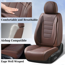 Load image into Gallery viewer, 5 Seats Coverado Car Seat Covers Full Set Premium Leather Front Rear Auto Seat Protectors Universal Fit