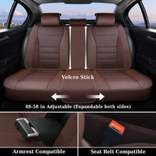Load image into Gallery viewer, 5 Seats Coverado Car Seat Covers Full Set Premium Leather Front Rear Auto Seat Protectors Universal Fit