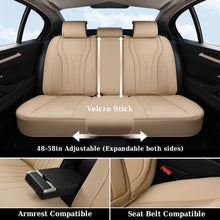 Load image into Gallery viewer, Coverado 5 Seats Full Set Car Seat Covers Front and Back Quality Leather Auto Seat Protectors Universal Fit