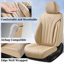 Load image into Gallery viewer, Coverado 5 Seats Full Set Car Seat Covers Front and Back Quality Leather Auto Seat Protectors Universal Fit