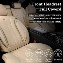 Load image into Gallery viewer, Coverado 5 Seats Full Set Car Seat Covers Front and Back Quality Leather Auto Seat Protectors Universal Fit