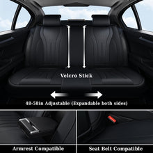 Load image into Gallery viewer, Coverado 5 Seats Full Set Car Seat Covers Front and Back Quality Leather Auto Seat Protectors Universal Fit