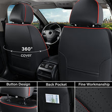 Load image into Gallery viewer, Coverado 5 Seats Full Set Car Seat Covers Front and Back Quality Leather Auto Seat Protectors Universal Fit