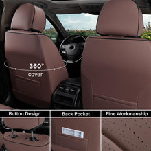 Load image into Gallery viewer, Coverado 5 Seats Full Set Car Seat Covers Front and Back Quality Leather Auto Seat Protectors Universal Fit