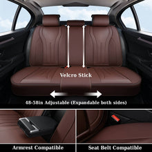 Load image into Gallery viewer, Coverado 5 Seats Full Set Car Seat Covers Front and Back Quality Leather Auto Seat Protectors Universal Fit