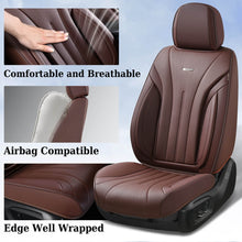 Load image into Gallery viewer, Coverado 5 Seats Full Set Car Seat Covers Front and Back Quality Leather Auto Seat Protectors Universal Fit