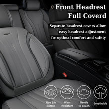 Load image into Gallery viewer, Coverado 5 Seats Full Set Car Seat Covers Front and Back Quality Leather Auto Seat Protectors Universal Fit