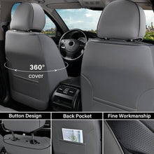 Load image into Gallery viewer, Coverado 5 Seats Full Set Car Seat Covers Front and Back Quality Leather Auto Seat Protectors Universal Fit