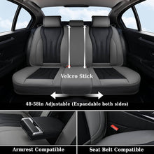 Load image into Gallery viewer, Coverado 5 Seats Full Set Car Seat Covers Front and Back Quality Leather Auto Seat Protectors Universal Fit