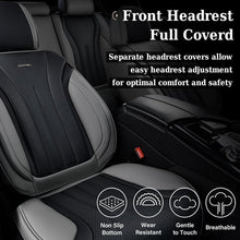 Load image into Gallery viewer, Coverado 5 Seats Full Set Car Seat Covers Front and Back Quality Leather Auto Seat Protectors Universal Fit