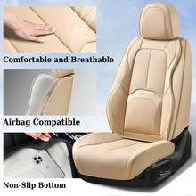 Load image into Gallery viewer, Coverado Auto Seat Covers with Lumbar Support Premium Leather Seat Covers Protector for Cars Universal Fit
