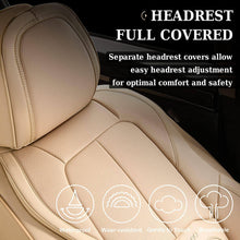 Load image into Gallery viewer, Coverado Auto Seat Covers with Lumbar Support Premium Leather Seat Covers Protector for Cars Universal Fit