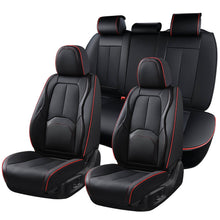 Load image into Gallery viewer, Coverado Auto Seat Covers with Lumbar Support Premium Leather Seat Covers Protector for Cars Universal Fit