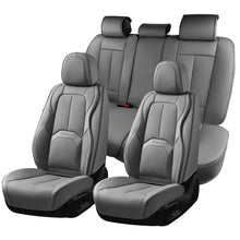 Load image into Gallery viewer, Coverado Auto Seat Covers with Lumbar Support Premium Leather Seat Covers Protector for Cars Universal Fit