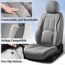 Load image into Gallery viewer, Coverado Auto Seat Covers with Lumbar Support Premium Leather Seat Covers Protector for Cars Universal Fit