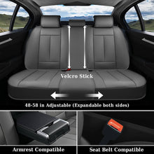 Load image into Gallery viewer, Coverado Auto Seat Covers with Lumbar Support Premium Leather Seat Covers Protector for Cars Universal Fit