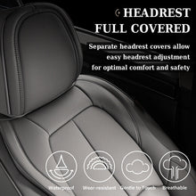 Load image into Gallery viewer, Coverado Auto Seat Covers with Lumbar Support Premium Leather Seat Covers Protector for Cars Universal Fit