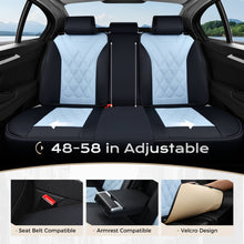 Load image into Gallery viewer, Coverado 5 Seat Full Set Car Seat Covers Leather Diamond Pattern  Front Rear Seats Water Resistant Auto Seat Covers Universal Fit