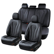 Load image into Gallery viewer, Coverado Front and Back Seat Covers for Cars Premium Leatherette Auto Seat Protectors Water Resistant Universal Fit