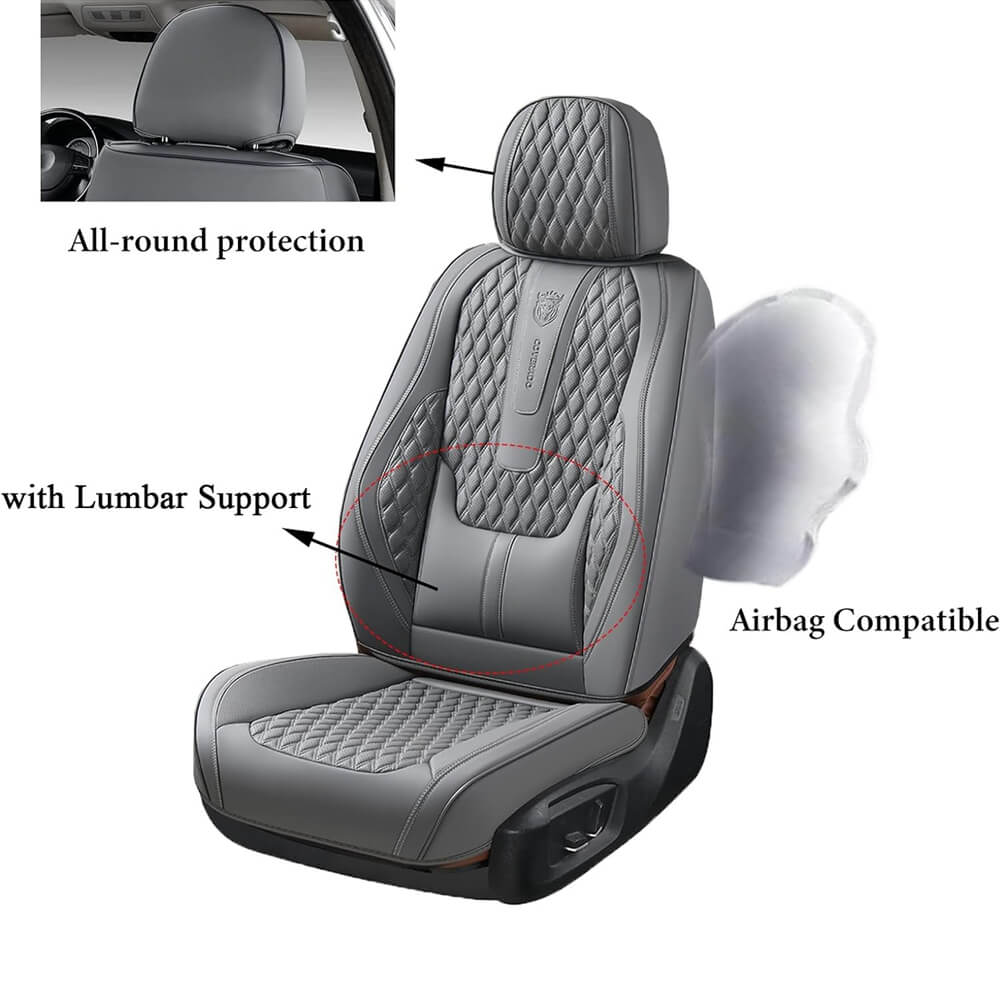 5 Seats Coverado Auto Seat Covers Premium Leather Waterproof Full Set Front and Rear Car Seat Protectors Interior Accessories Universal Fit