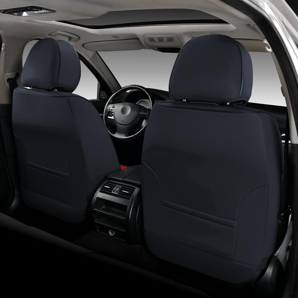 50% OFF🔥🔥 Coverado Leatherette Car Seat Cover 5 Seats Front and Rear Full Set Water Resistant Classic Auto Seat Cover Universal Fit