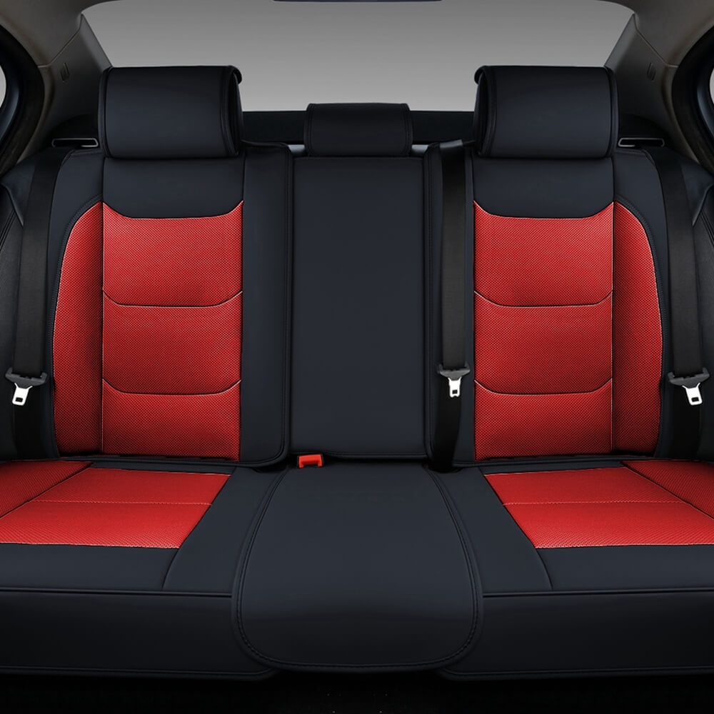 50% OFF🔥🔥 Coverado Leatherette Car Seat Cover 5 Seats Front and Rear Full Set Water Resistant Classic Auto Seat Cover Universal Fit