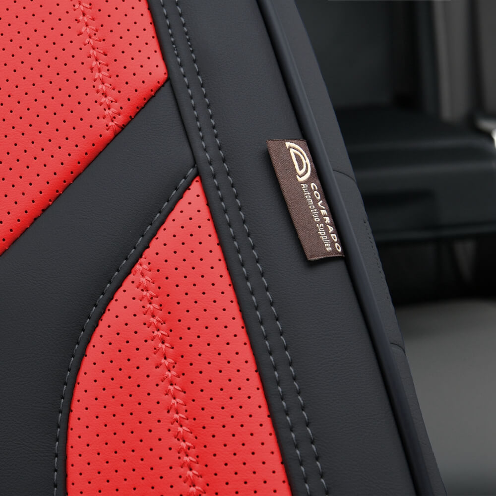 50% OFF🔥🔥 Coverado Leatherette Car Seat Cover 5 Seats Front and Rear Full Set Water Resistant Classic Auto Seat Cover Universal Fit