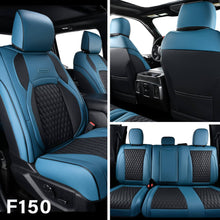 Load image into Gallery viewer, Fit 2015-2024 F150, 2017-2024 F250 F350 Crew Cab Coverado Custom Seat Covers Front and Back Waterproof 5 Seats Faux Leather Full Coverage Seat Protectors