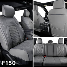 Load image into Gallery viewer, Fit 2015-2024 F150, 2017-2024 F250 F350 Crew Cab Coverado Custom Seat Covers Front and Back Waterproof 5 Seats Faux Leather Full Coverage Seat Protectors