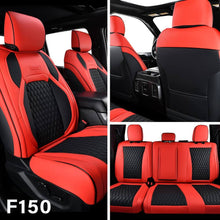 Load image into Gallery viewer, Fit 2015-2024 F150, 2017-2024 F250 F350 Crew Cab Coverado Custom Seat Covers Front and Back Waterproof 5 Seats Faux Leather Full Coverage Seat Protectors