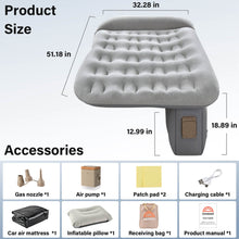 Load image into Gallery viewer, 50% OFF🔥🔥 Coverado Air Mattress for Car Back Seat SUV Trunk Camping Sleeping Bed Air Mattress Universal Fit