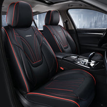 Load image into Gallery viewer, Coverado Leatherette Car Seat Covers Front and Back 5 Seats with Lumbar Support Water Resistant Full Set Auto Seat Protectors Universal Fit