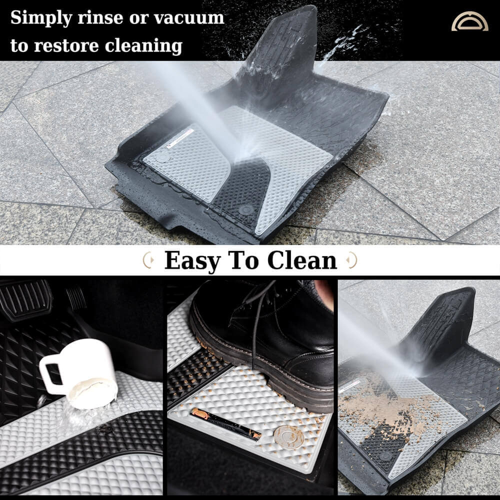 50% OFF 🔥🔥 Coverado Custom 2024 Model 3 Car Floor Mats Auto Tesla Interior Liners Full Set Fit Front Rear Trunk Cargo Liners