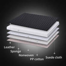 Load image into Gallery viewer, Coverado Rear Seat Covers Faux Leather Back Seat Protectors Velcro-Adjusted Universal Fit