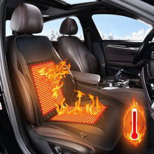Load image into Gallery viewer, Coverado Car Seat Heater 3-Level Fasting Heated Seat Cushion with Faux Leather & Fabric Material Warm Seat Covers Pad Universal Fit for Winter