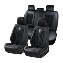 Load image into Gallery viewer, Coverado 5 Seats Full Set Car Seat Covers Fabric & Leather Front and Back Auto Seat Protectors Universal Fit