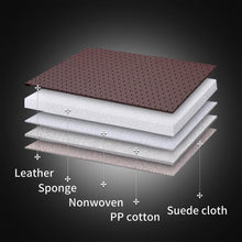 Load image into Gallery viewer, Coverado Rear Seat Covers Faux Leather Back Seat Protectors Velcro-Adjusted Universal Fit