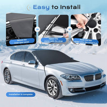 Load image into Gallery viewer, Coverado Car Windshield Snow Ice Cover 600D Oxford Fabric with 5 Layers Protection Heavy Duty Used for Snow Protection Rain and Sun Fit Most SUVs Sedans