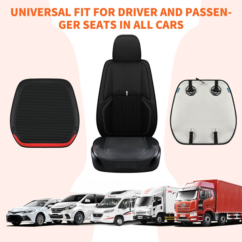 Heated Car Seat Cushion Warmer Seat Heater Universal Fast Heating Pads Driver Passenger for Cold Winter Days Fit all Vehicles